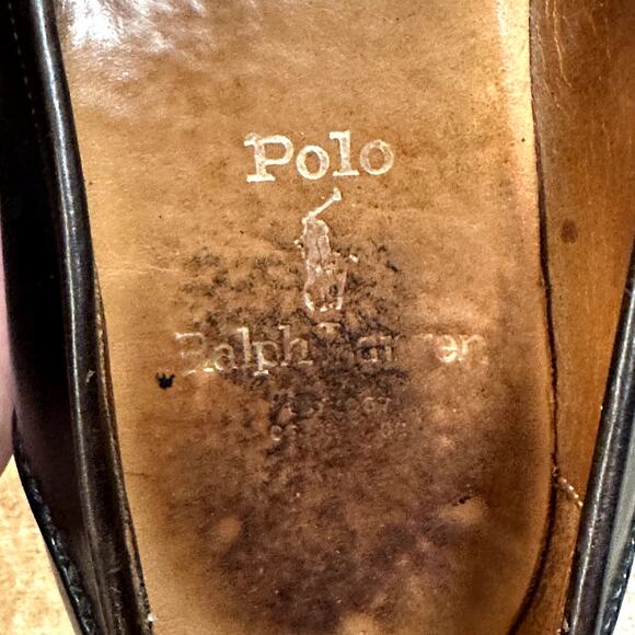 RESOLED Polo Ralph Lauren Purple Label Penny Loafer Bench Made in Italy 10 D main image 10